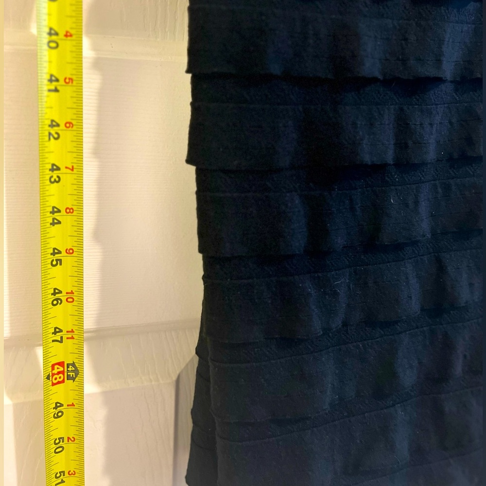 Extra Long Union of Angels Chic Black Ruffled Maxi Skirt